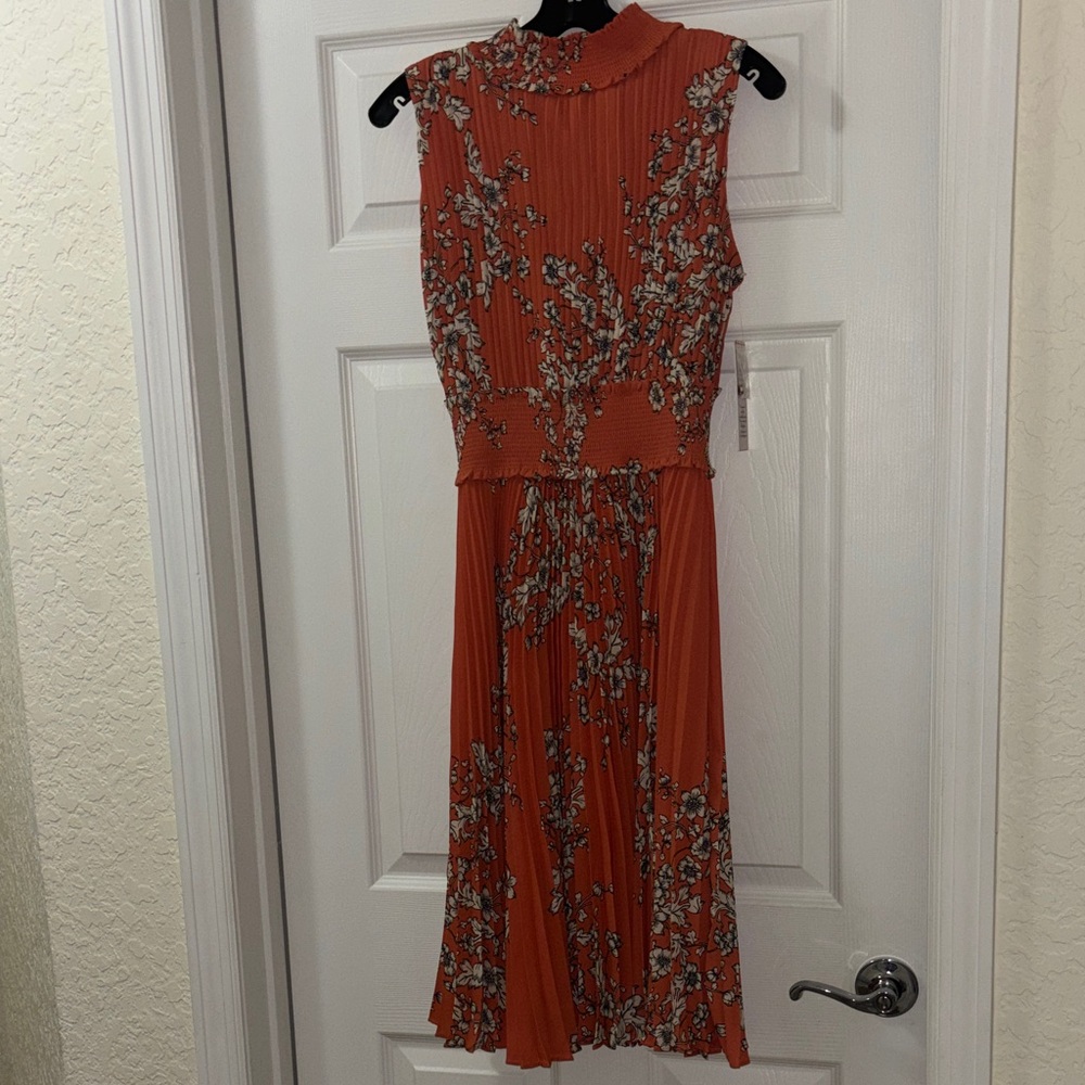 Nanette Lepore NWT Floral Orange Sleeveless Dress - Picture 2 of 10